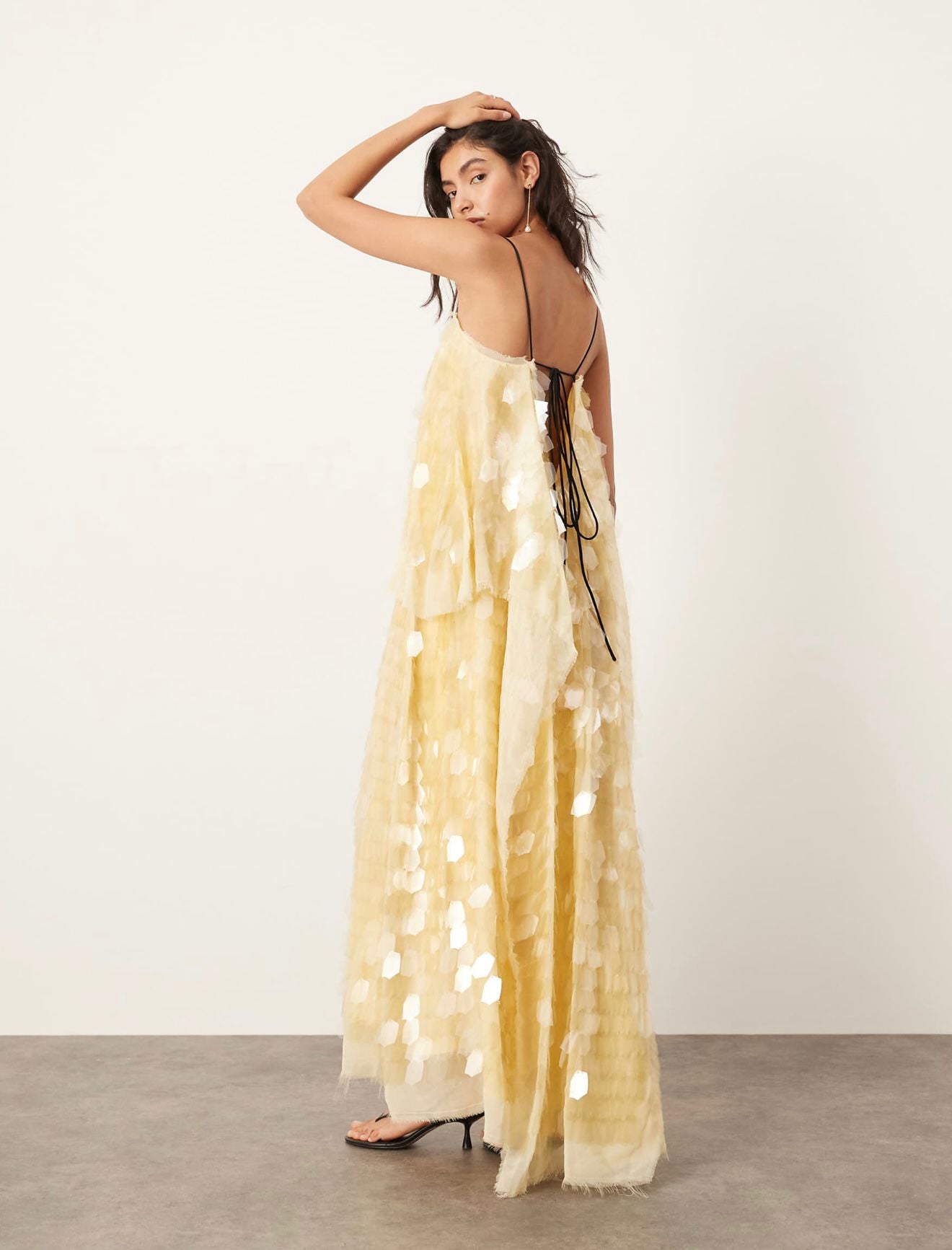 Buter Yellow Sequin Dress | ASOS Edition Buter Yellow Sequin Dress | ASOS Edition