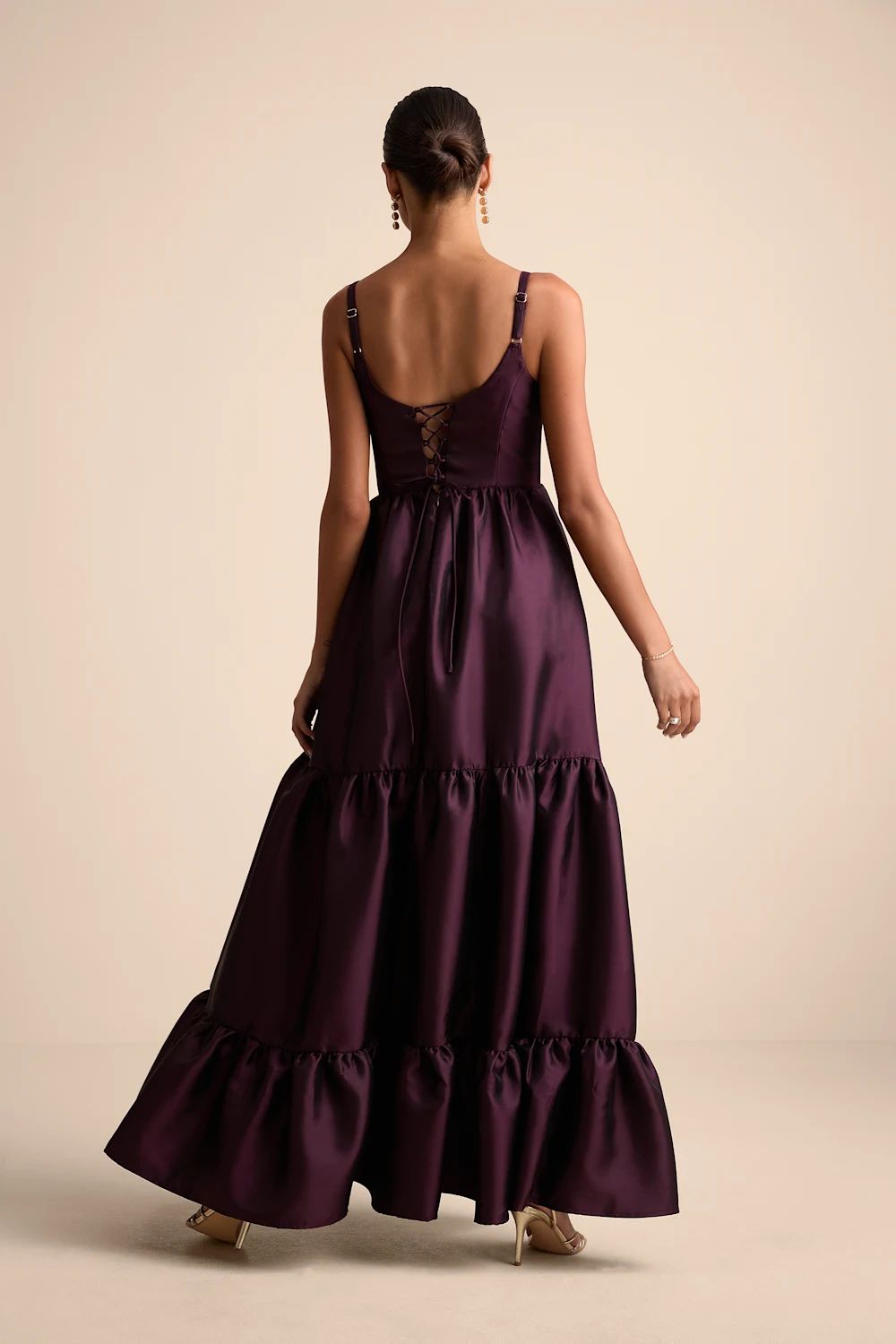 Corset Tier Plum Dress | Lulus