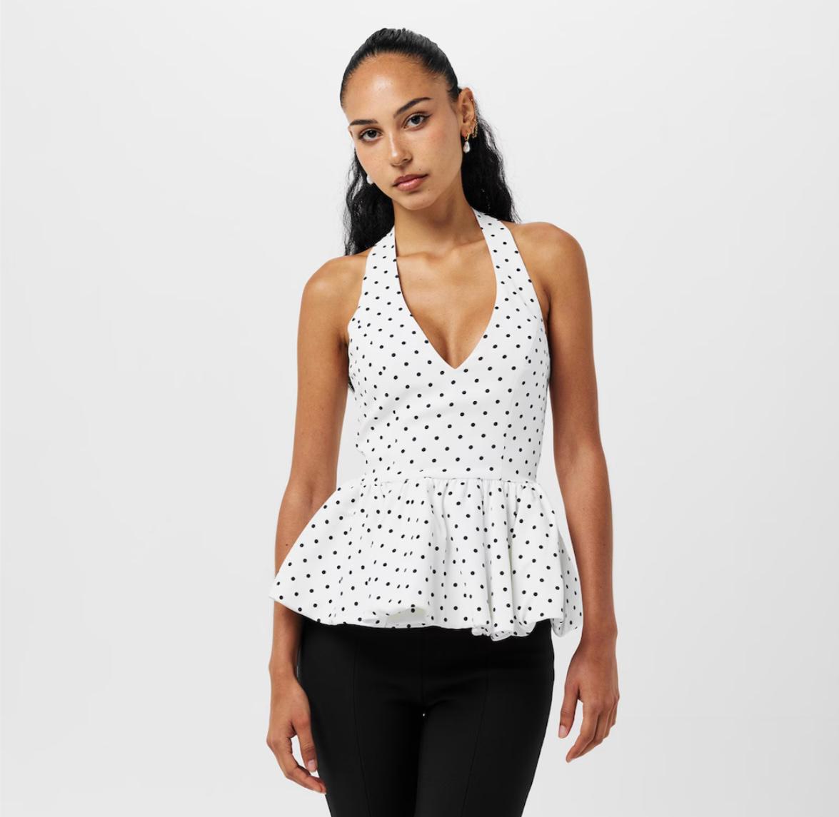 Halter Neck Polka Dot Top | Odd Muse