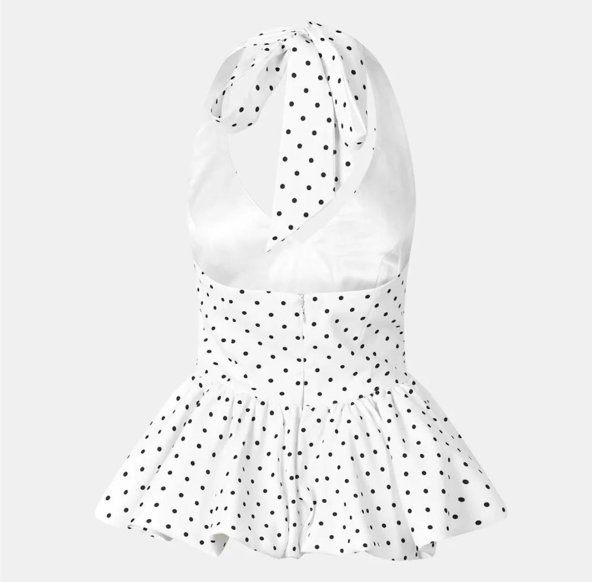 Halter Neck Polka Dot Top | Odd Muse