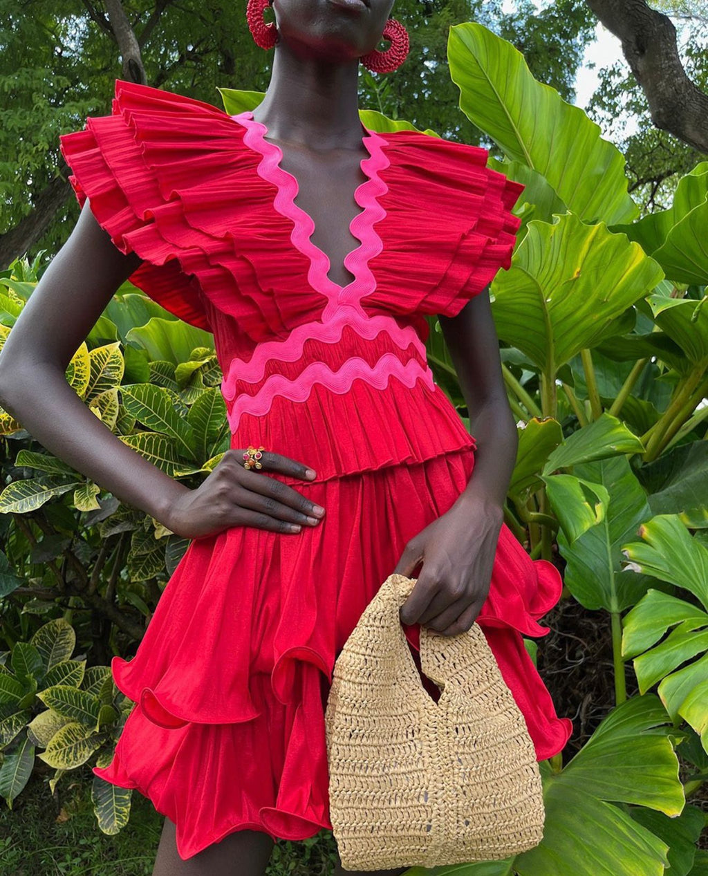 Prisma Red Mini Dress | Celia B