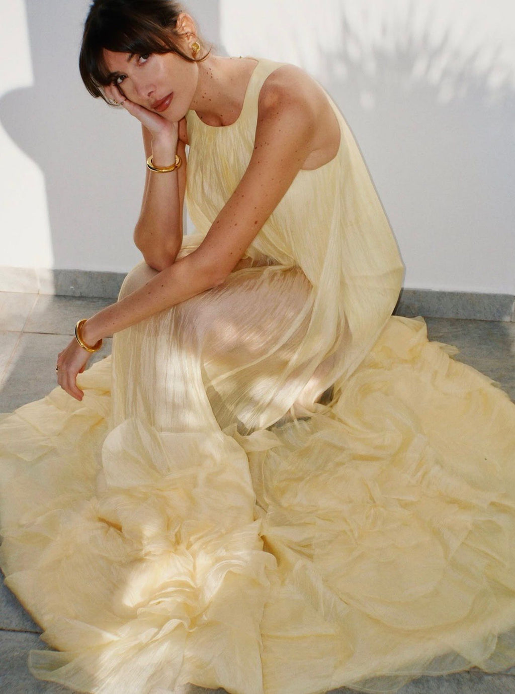 Yellow Ecliptica Gown | AJE |