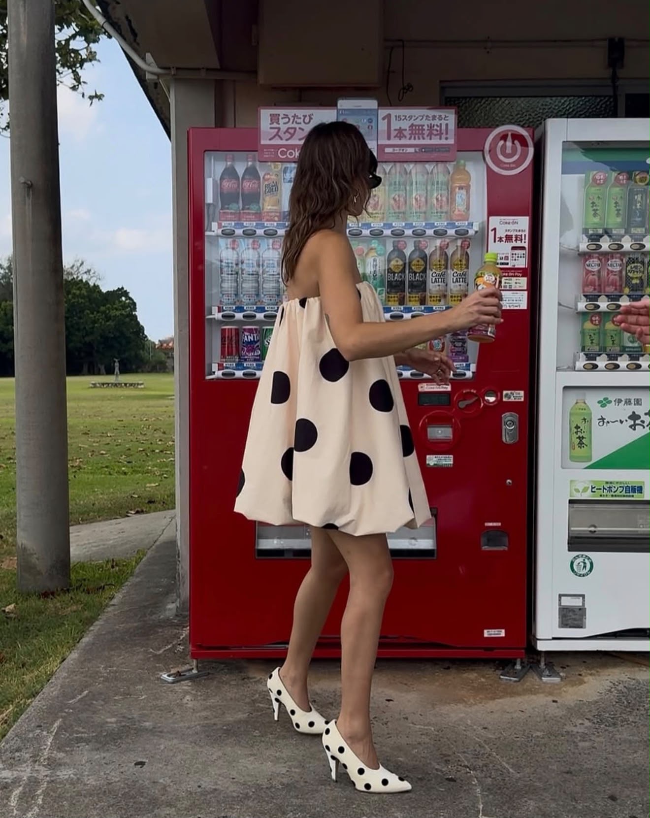 Gaia Bubble Dress | Creme Spot | The Wolf Gang