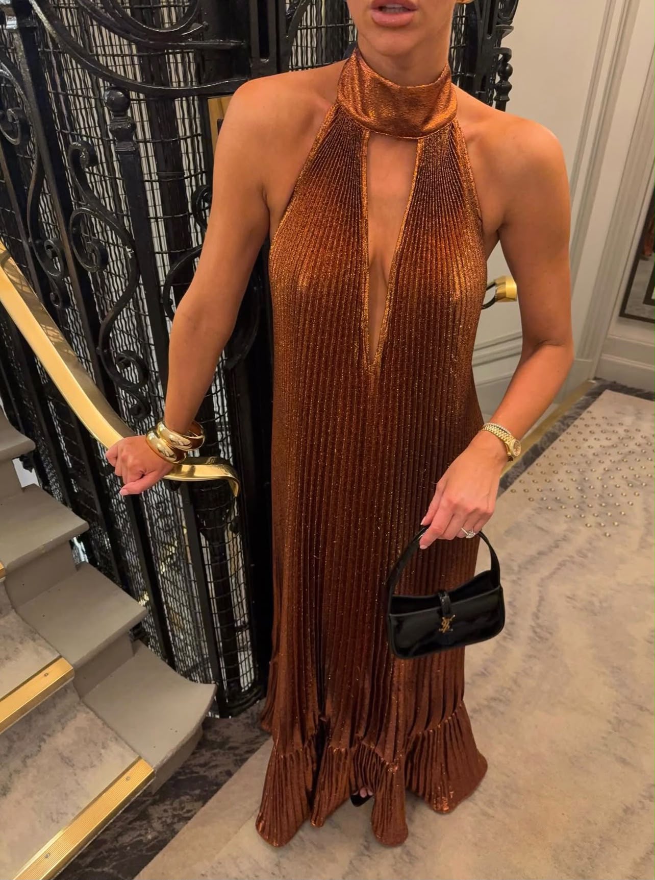 Libertie Gown | Bronze Shimmer | L'IDÉE