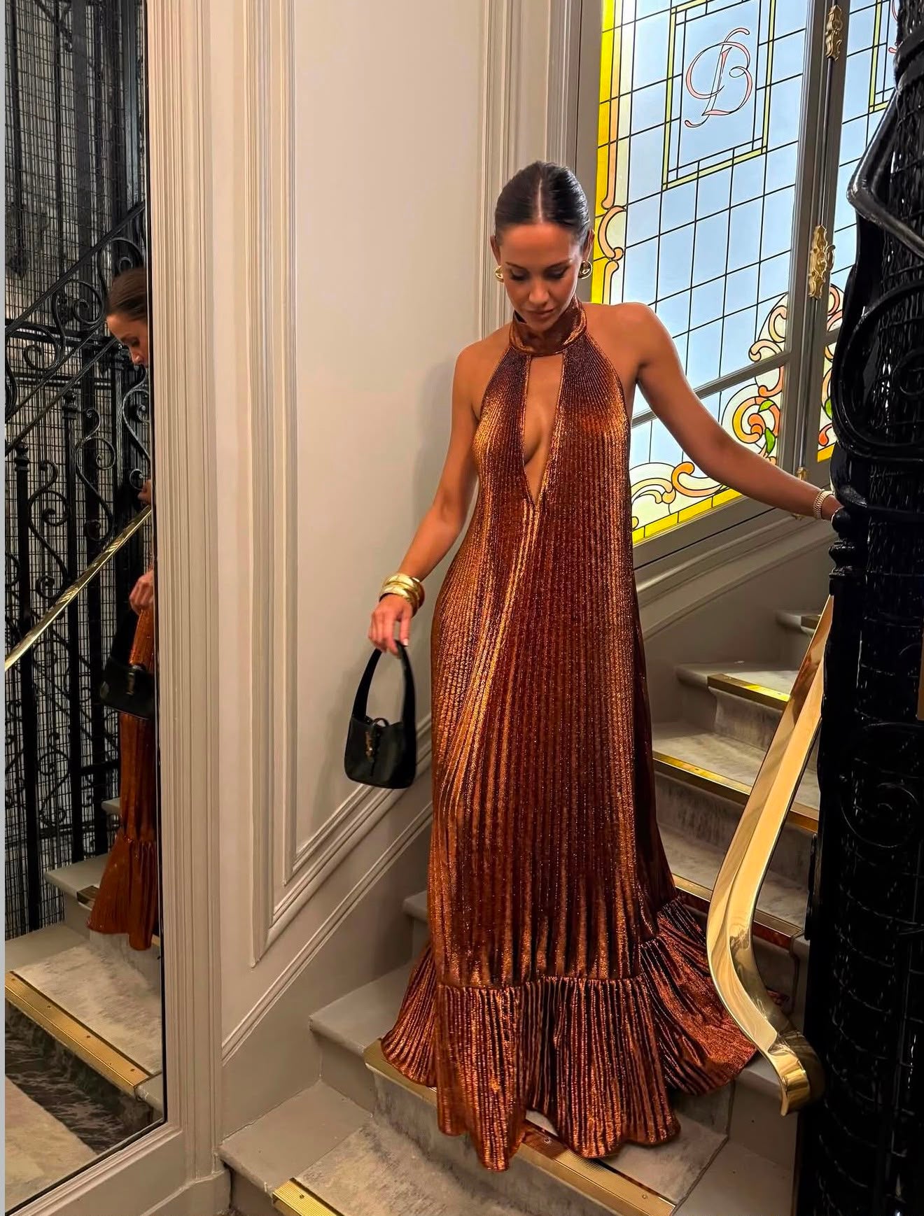 Libertie Gown | Bronze Shimmer | L'IDÉE