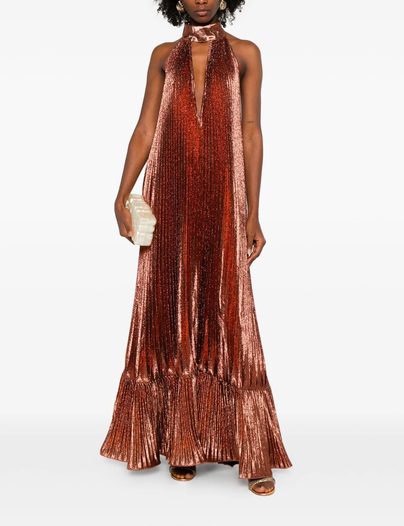 Libertie Gown | Bronze Shimmer | L'IDÉE