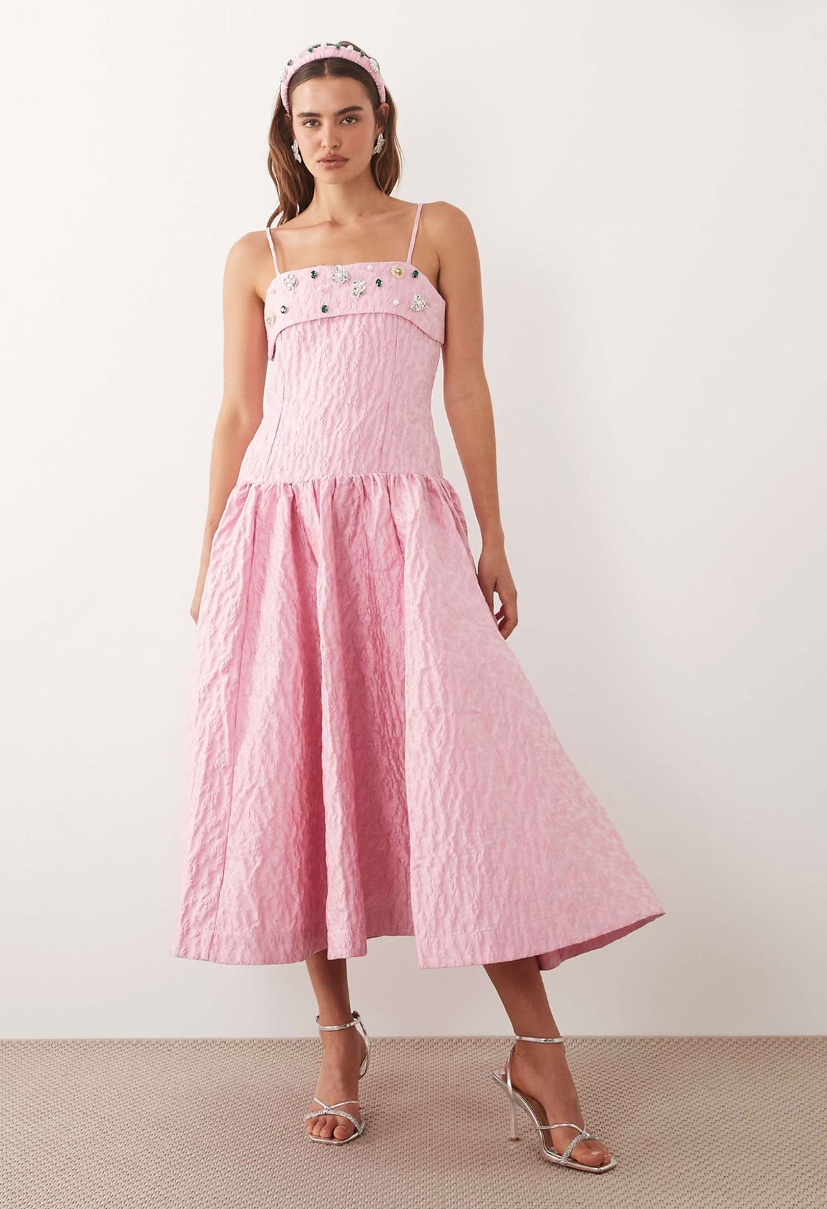 Dream Posy Jacquard Midi Dress | Sister Jane