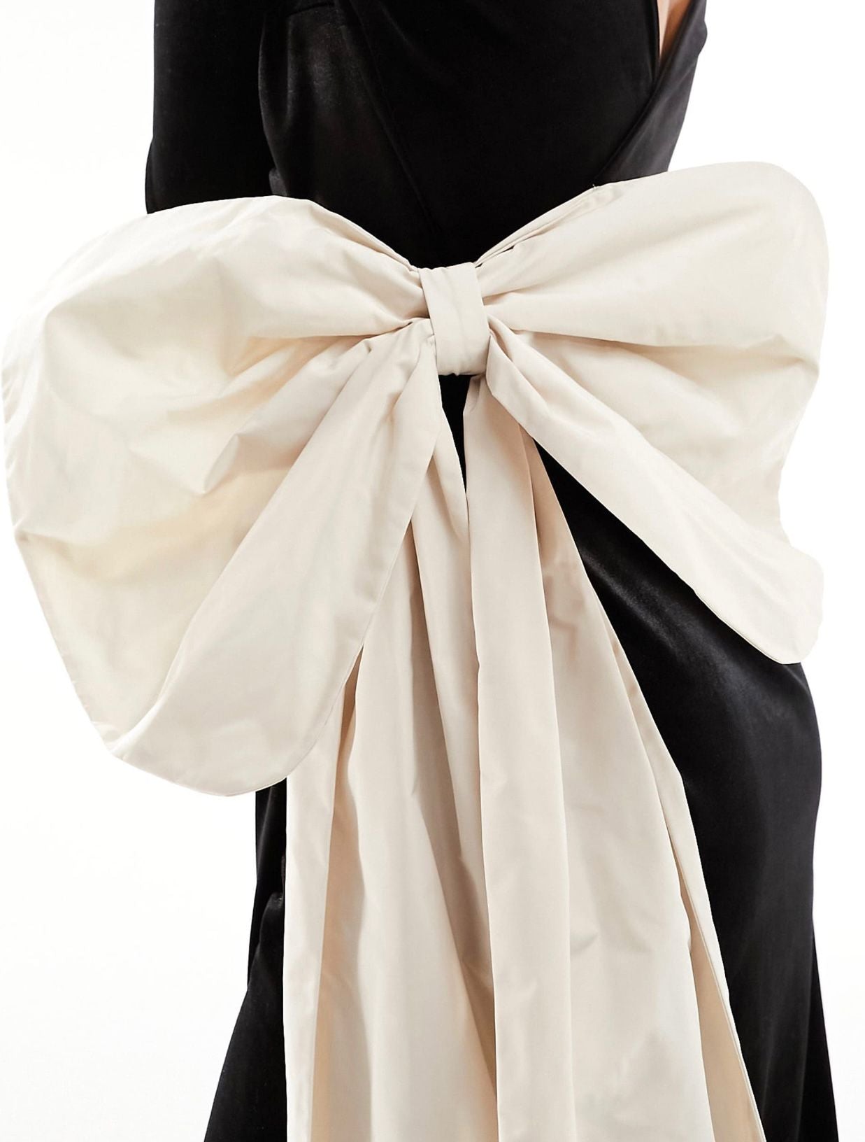 Black Velvet Extreme Bow Dress | ASOS Edition