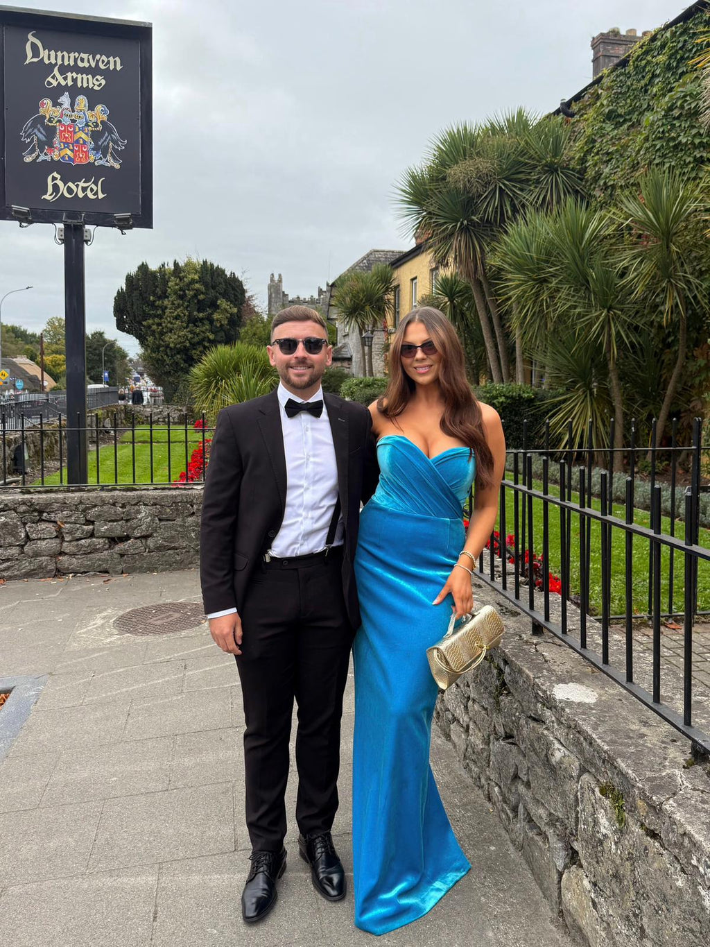 Blue Bernadette Velvet Dress | Rebecca Vallance