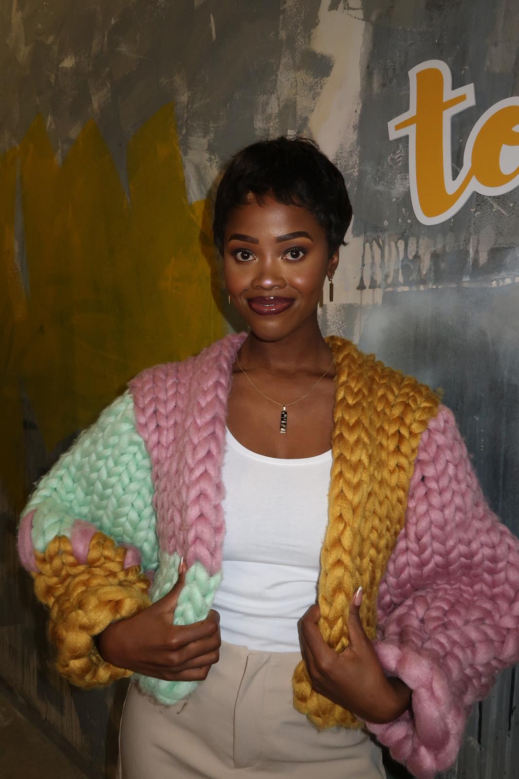 Colourful Chunky Knit Cardigan | Hope Macauley