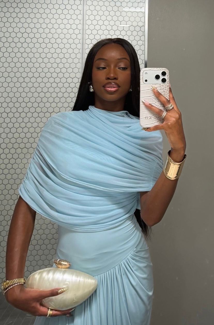 Jasmine Dress in Blue | Deme By Gabriella