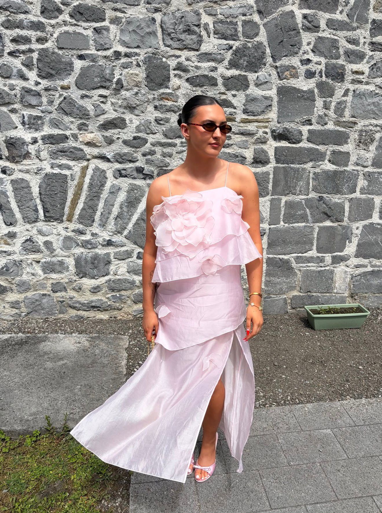 and other stories pink floral dress & Other Stories Floral Babydoll Midi Dress by & Other Stories