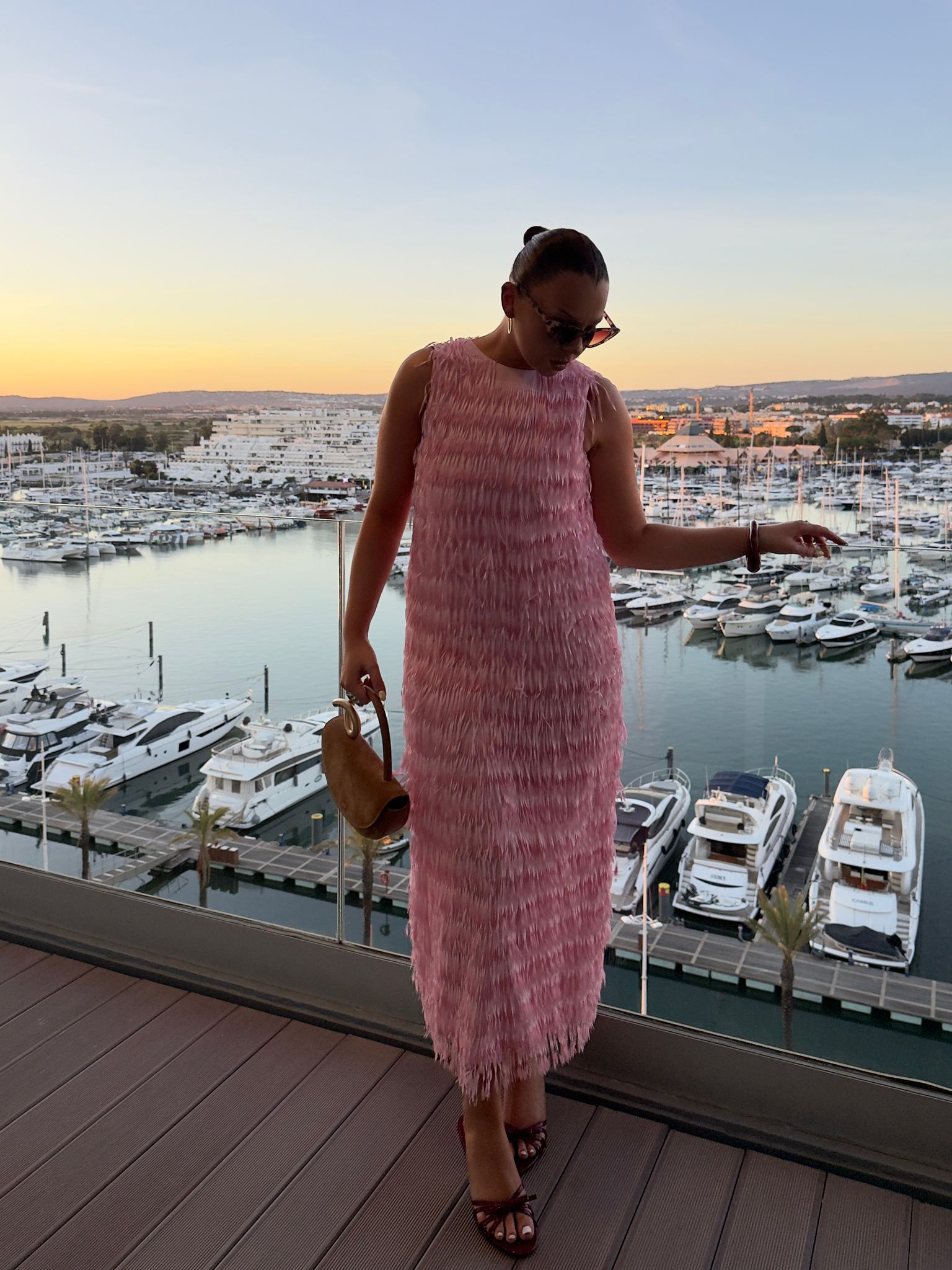 Midi Fringe Dress | Baby Pink | Zara